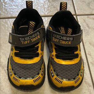 Skechers Kids Tuff Truck Yellow and Gray Shoes